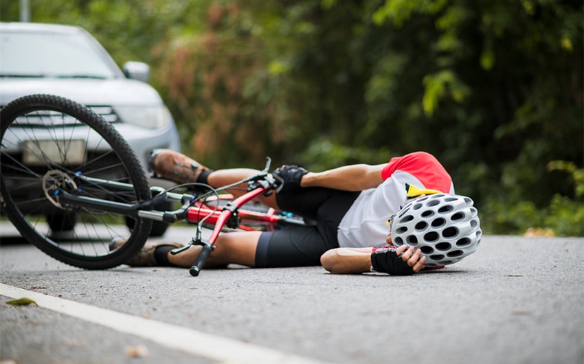 Hit by a Car While Riding a Bicycle